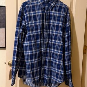 Blue Plaid Men's Shirt